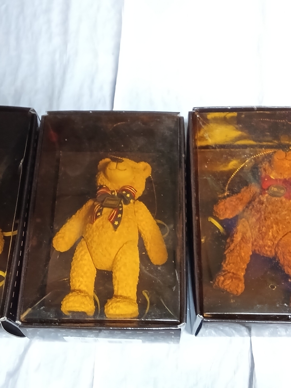 Source Unknown Yellow Sirocco Teddy Bear with Patriotic Bow
